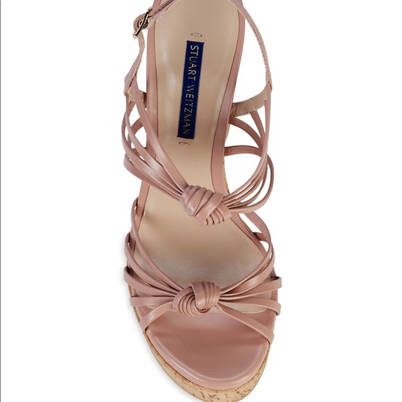 Stuart Weizmann Seascape Wedge Sandal 7.5 - Picture 3 of 4